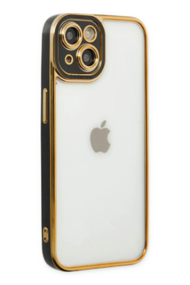 Newface iPhone 14 Plus Kılıf Liva Lens Silikon - Siyah resmi