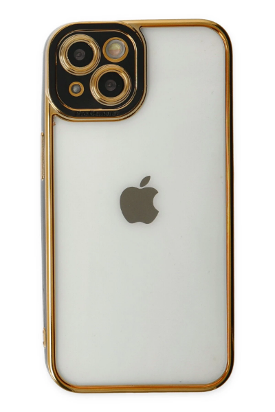 Newface iPhone 14 Plus Kılıf Liva Lens Silikon - Siyah resmi