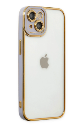 Newface iPhone 14 Plus Kılıf Liva Lens Silikon - Lila resmi