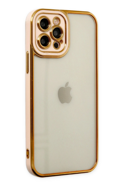 Newface iPhone 12 Pro Max Kılıf Liva Lens Silikon - Rose resmi