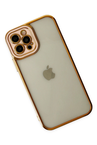 Newface iPhone 12 Pro Kılıf Liva Lens Silikon - Rose resmi