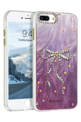 Newface iPhone 7 Plus Kılıf Blade Aynalı Desenli Kapak - Desen 1 resmi