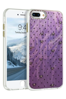 Newface iPhone 7 Plus Kılıf Blade Aynalı Desenli Kapak - Desen 2 resmi