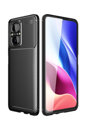 Newface Xiaomi Poco M5 Kılıf Auto Focus Karbon Kapak - Siyah resmi