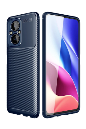 Newface Xiaomi Poco M5 Kılıf Auto Focus Karbon Kapak - Lacivert resmi