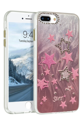 Newface iPhone 7 Plus Kılıf Blade Aynalı Desenli Kapak - Desen 7 resmi