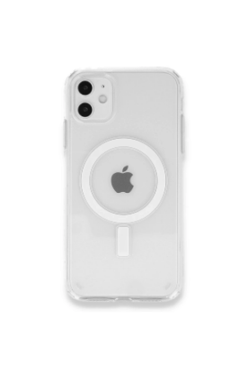 Newface iPhone 12 Mini Kılıf Magneticsafe Şeffaf Silikon - Şeffaf resmi