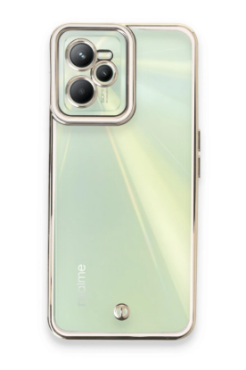 Newface Realme C35 Kılıf Liva Lens Silikon - Beyaz resmi