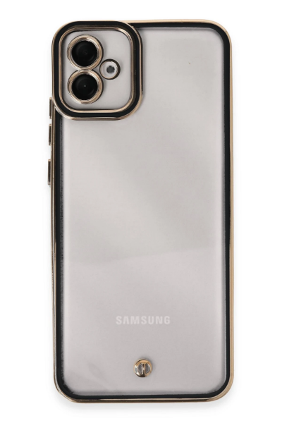 Newface Samsung Galaxy A04E Kılıf Liva Lens Silikon - Siyah resmi