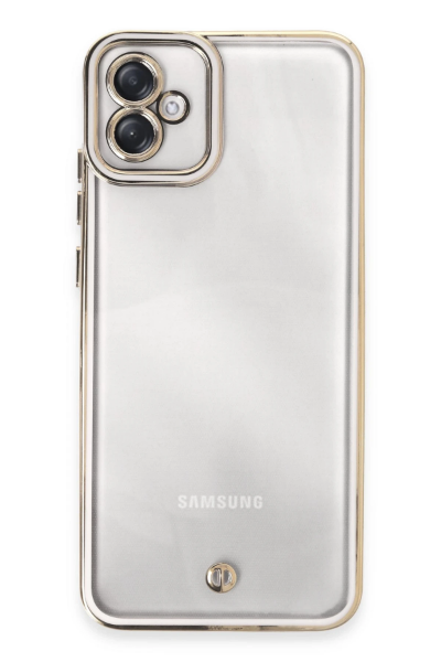 Newface Samsung Galaxy A04E Kılıf Liva Lens Silikon - Beyaz resmi