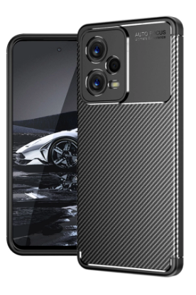 Newface Xiaomi Poco X5 5G Kılıf Auto Focus Karbon Kapak - Siyah resmi