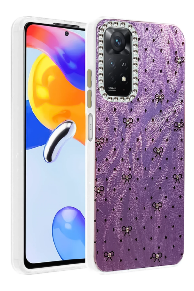 Newface Xiaomi Redmi Note 12 Pro 4G Kılıf Blade Aynalı Desenli Kapak - Desen 2 resmi