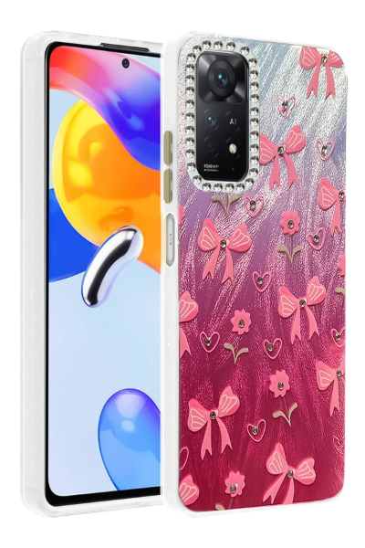 Newface Xiaomi Redmi Note 12 Pro 4G Kılıf Blade Aynalı Desenli Kapak - Desen 3 resmi