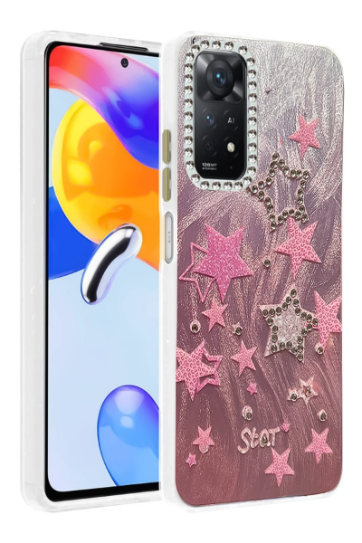 Newface Xiaomi Redmi Note 12 Pro 4G Kılıf Blade Aynalı Desenli Kapak - Desen 7 resmi