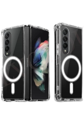Newface Samsung Galaxy Z Fold 4 Kılıf Magneticsafe Şeffaf Silikon - Şeffaf resmi