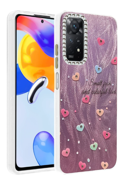 Newface Xiaomi Redmi Note 12 Pro 4G Kılıf Blade Aynalı Desenli Kapak - Desen 8 resmi