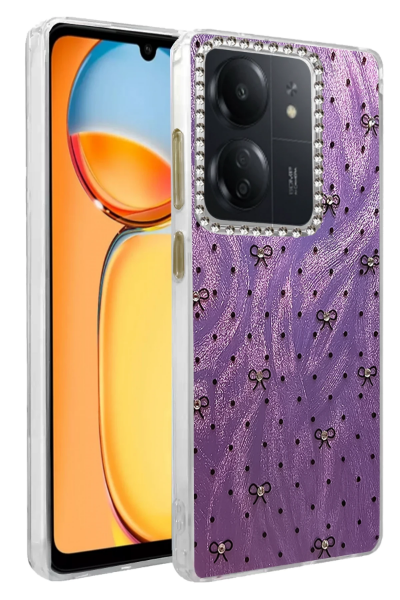 Newface Xiaomi Redmi 13C Kılıf Blade Aynalı Desenli Kapak - Desen 2 resmi