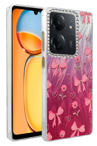 Newface Xiaomi Redmi 13C Kılıf Blade Aynalı Desenli Kapak - Desen 3 resmi