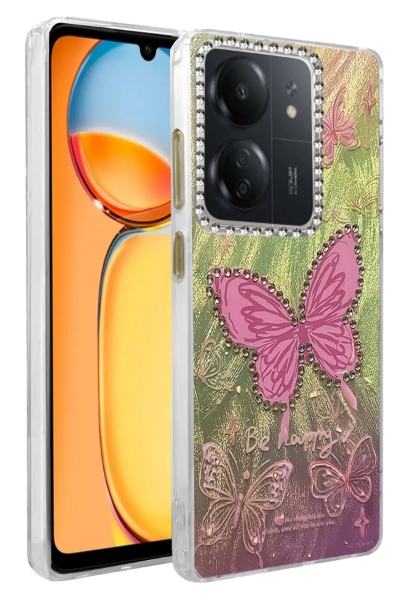 Newface Xiaomi Redmi 13C Kılıf Blade Aynalı Desenli Kapak - Desen 5 resmi