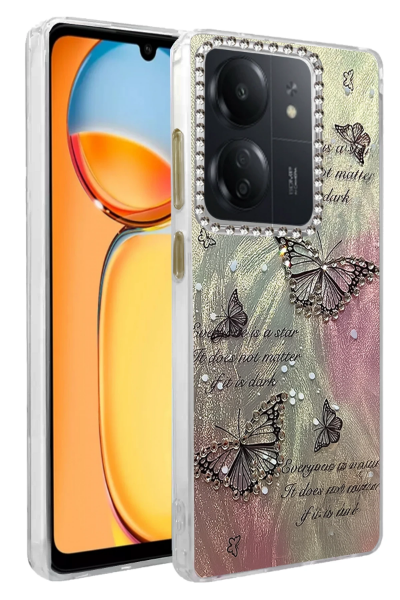 Newface Xiaomi Redmi 13C Kılıf Blade Aynalı Desenli Kapak - Desen 6 resmi
