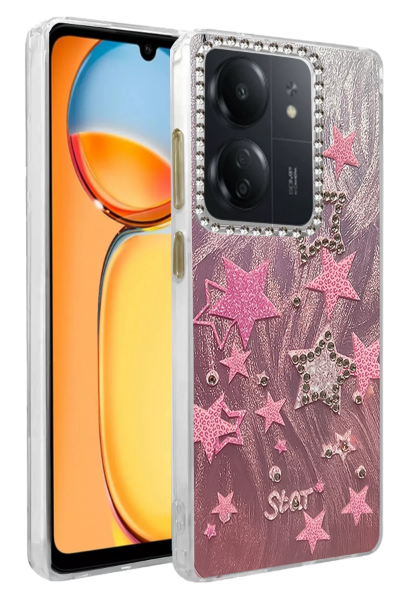 Newface Xiaomi Redmi 13C Kılıf Blade Aynalı Desenli Kapak - Desen 7 resmi