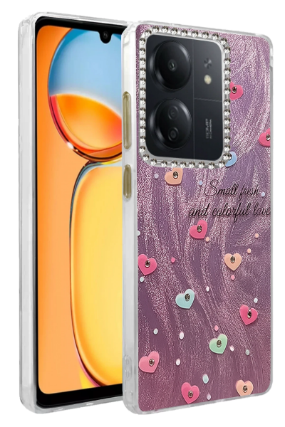 Newface Xiaomi Redmi 13C Kılıf Blade Aynalı Desenli Kapak - Desen 8 resmi