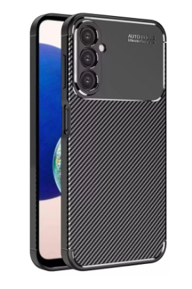 Newface Samsung Galaxy A05S Kılıf Auto Focus Karbon Kapak - Siyah resmi