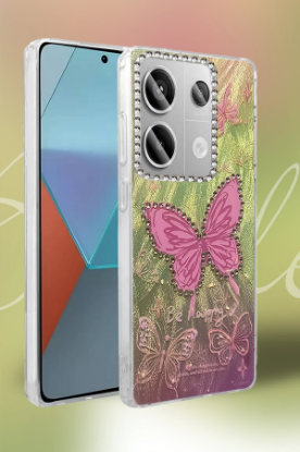 Newface Xiaomi Redmi Note 13 Pro 4G Kılıf Blade Aynalı Desenli Kapak - Desen 4 resmi