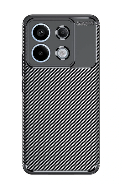Newface Xiaomi Redmi Note 13 Pro 5G Kılıf Auto Focus Karbon Kapak - Siyah resmi