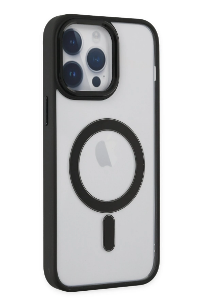 Newface iPhone 14 Pro Kılıf Room Magneticsafe Silikon - Siyah resmi