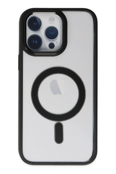 Newface iPhone 14 Pro Kılıf Room Magneticsafe Silikon - Siyah resmi