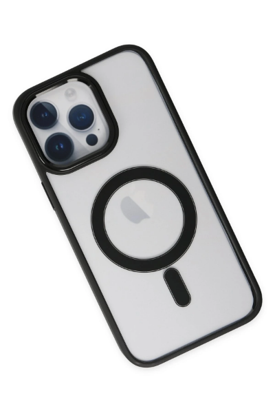 Newface iPhone 14 Pro Kılıf Room Magneticsafe Silikon - Siyah resmi