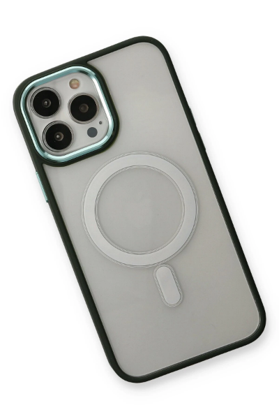 Newface iPhone 14 Pro Kılıf Room Magneticsafe Silikon - Köknar Yeşili resmi