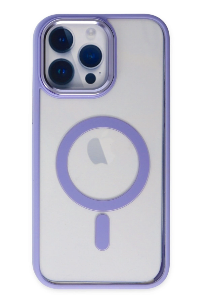 Newface iPhone 14 Pro Kılıf Room Magneticsafe Silikon - Lila resmi