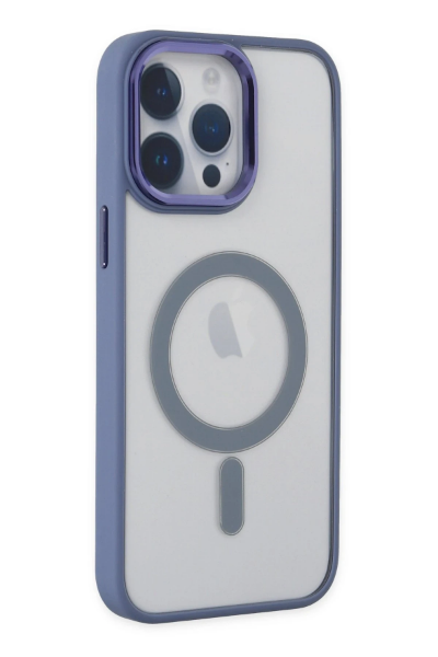 Newface iPhone 14 Pro Max Kılıf Room Magneticsafe Silikon - Sierra Blue resmi