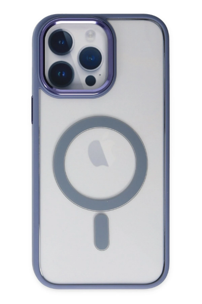 Newface iPhone 14 Pro Max Kılıf Room Magneticsafe Silikon - Sierra Blue resmi
