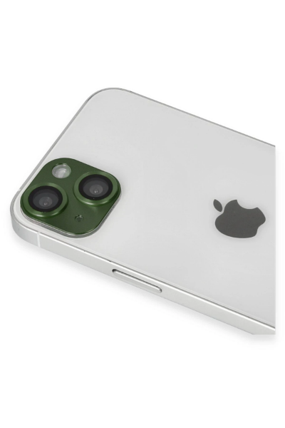 Newface iPhone 13 Pers Alüminyum Kamera Lens - Yeşil resmi