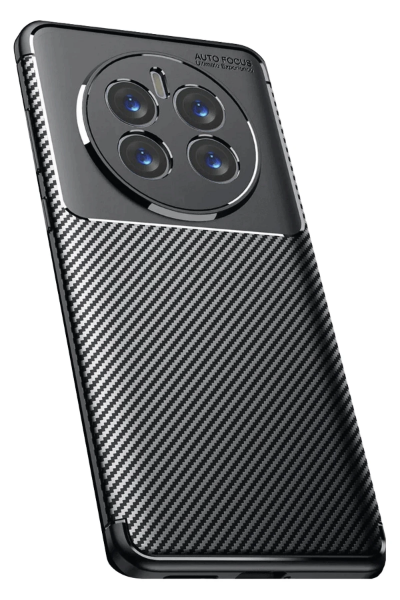 Newface Realme 12 Pro Plus Kılıf Auto Focus Karbon Kapak - Siyah resmi