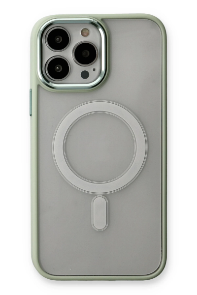 Newface iPhone 14 Pro Max Kılıf Room Magneticsafe Silikon - Su Yeşili resmi