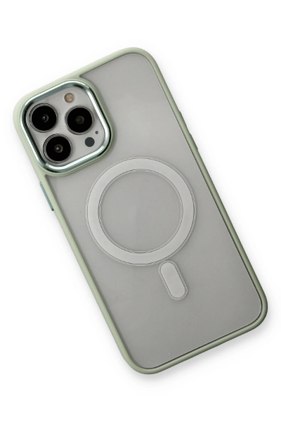 Newface iPhone 14 Pro Max Kılıf Room Magneticsafe Silikon - Su Yeşili resmi