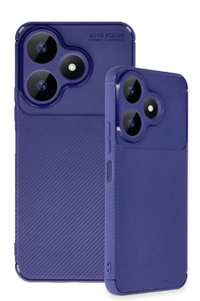 Newface Xiaomi Redmi 13 4G Kılıf Auto Focus Karbon Kapak - Lacivert resmi