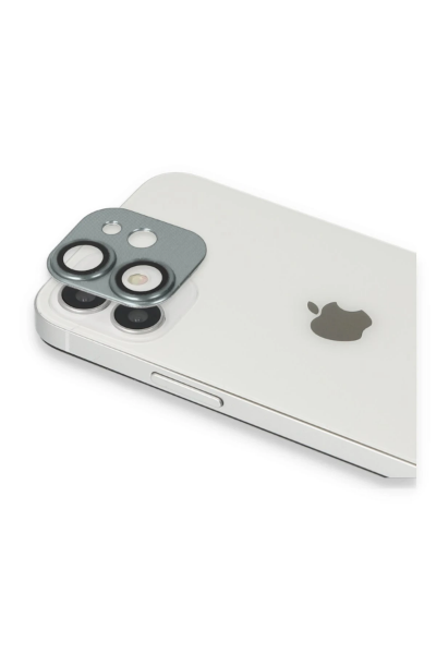 Newface iPhone 11 Pers Alüminyum Kamera Lens - Yeşil resmi