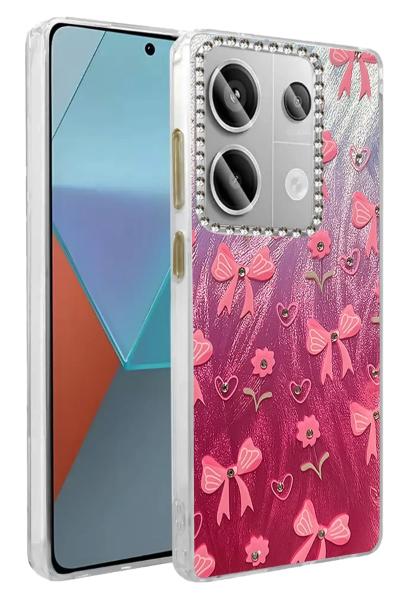 Newface Xiaomi Redmi Note 13 Pro 5G Kılıf Blade Aynalı Desenli Kapak - Desen 3 resmi