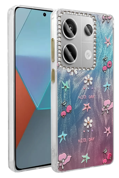 Newface Xiaomi Redmi Note 13 Pro 5G Kılıf Blade Aynalı Desenli Kapak - Desen 4 resmi