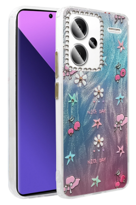 Newface Xiaomi Redmi Note 13 Pro Plus Kılıf Blade Aynalı Desenli Kapak - Desen 4 resmi