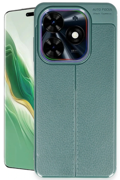 Newface Tecno Spark Go 2024 Kılıf Auto Focus Kapak - Koyu Yeşil resmi