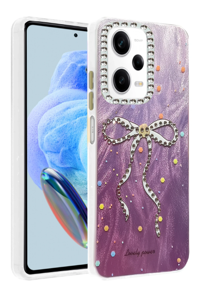 Newface Xiaomi Redmi Note 12 Pro 5G Kılıf Blade Aynalı Desenli Kapak - Desen 1 resmi