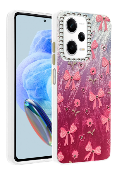 Newface Xiaomi Redmi Note 12 Pro 5G Kılıf Blade Aynalı Desenli Kapak - Desen 3 resmi