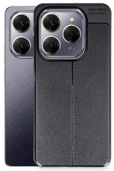 Newface Tecno Spark 20 Pro Kılıf Auto Focus Kapak - Siyah resmi