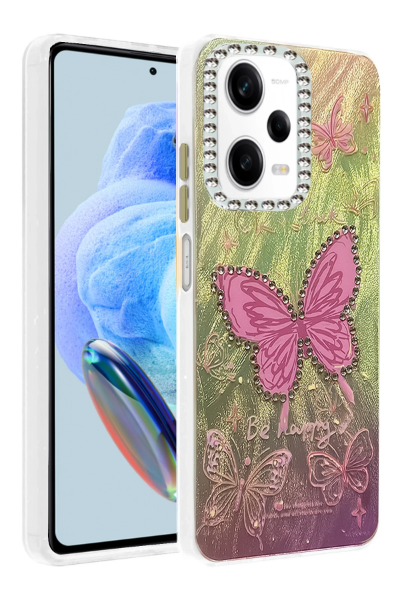 Newface Xiaomi Redmi Note 12 Pro 5G Kılıf Blade Aynalı Desenli Kapak - Desen 5 resmi